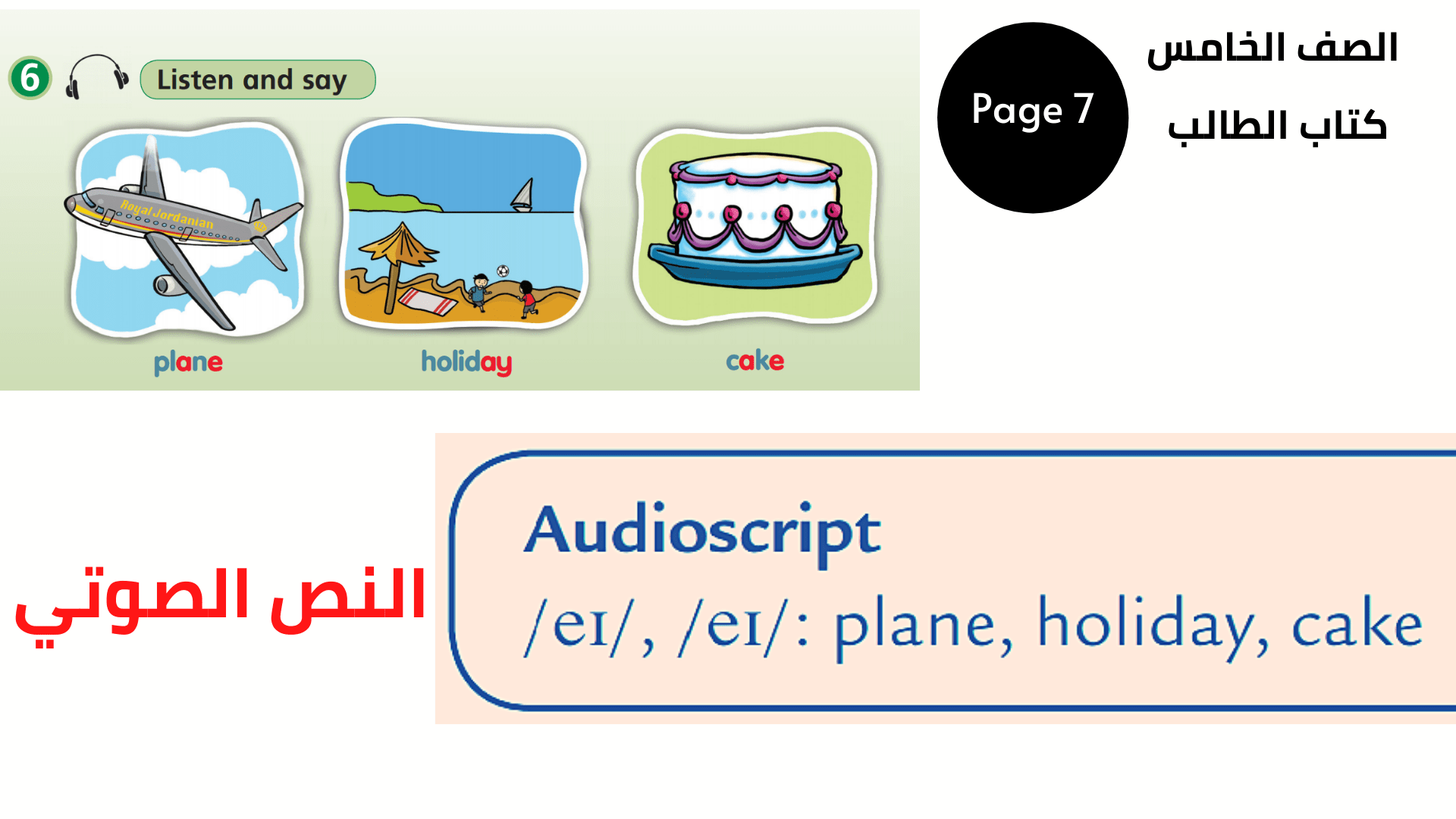 Pupil’s Book, Page 7, Exercise 6