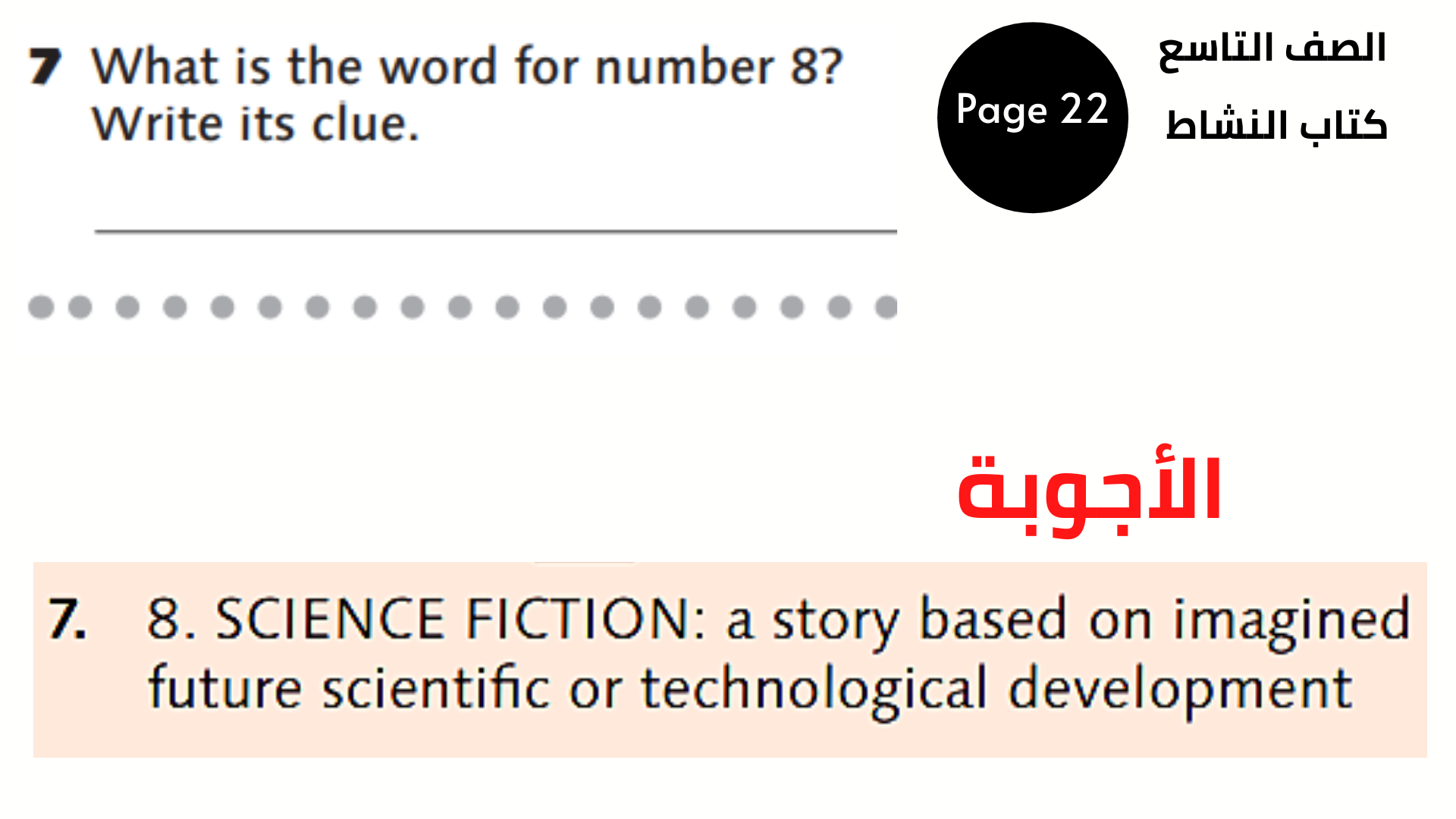 الصفحة 22 ، التمرين 7