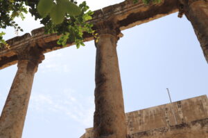  Roman Theater of Amman, Jordan during summer 