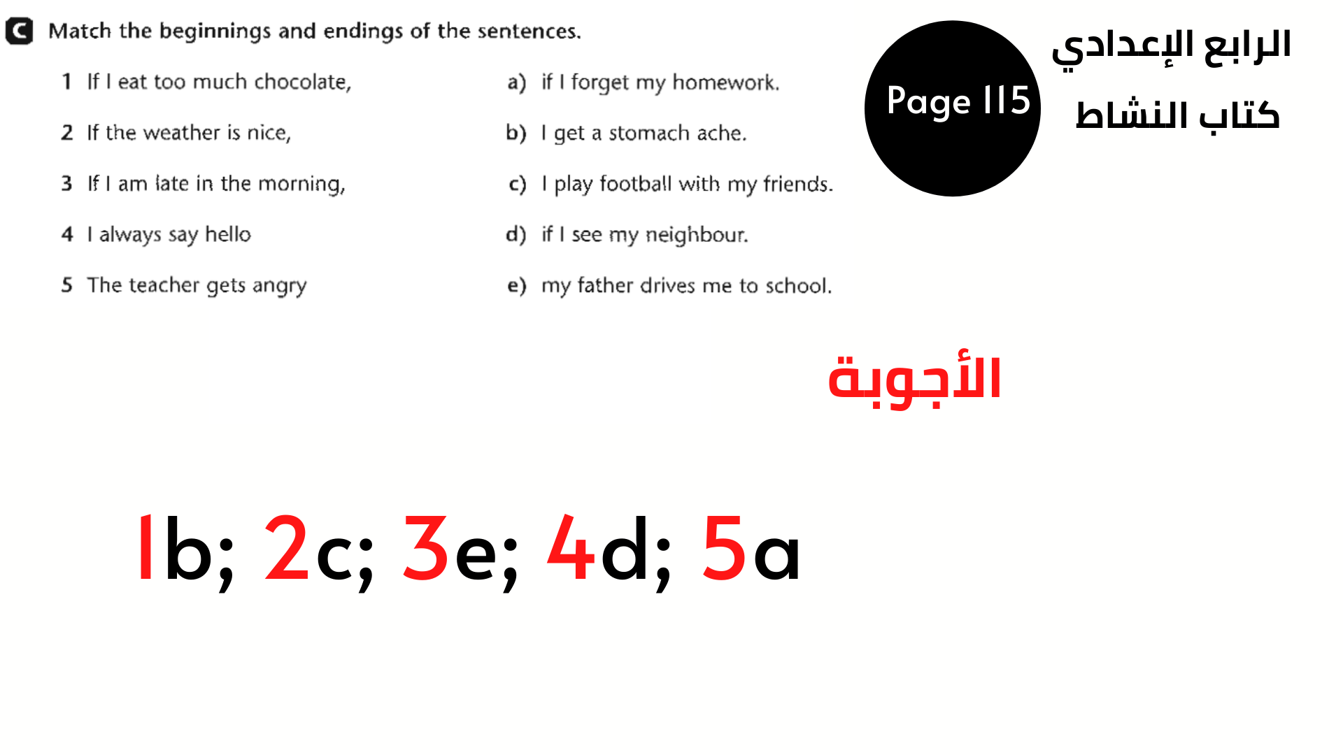 الصف الرابع الإعدادي الوحدة السابعة 5