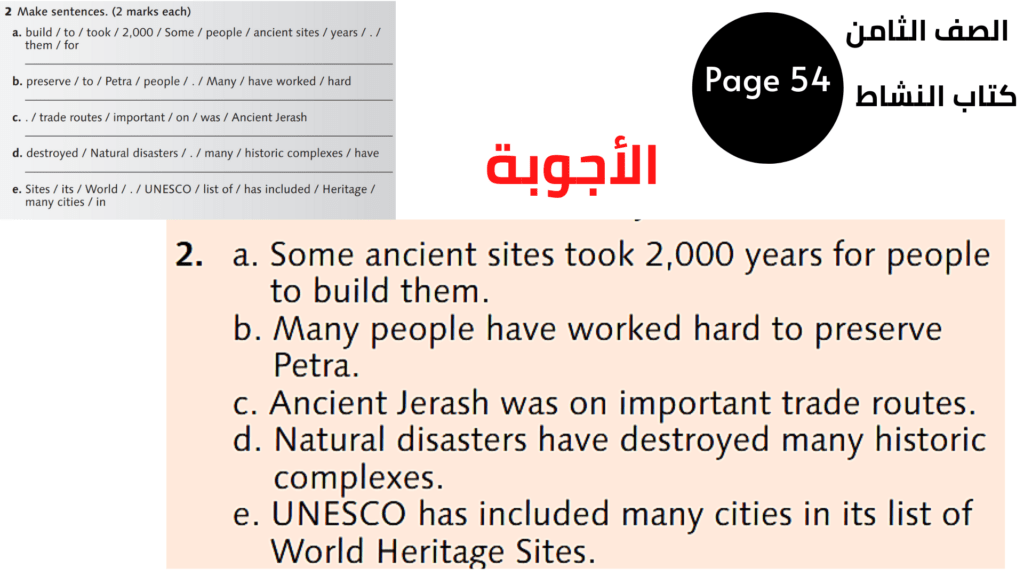  صفحة Page 54
 تمرين Page 2