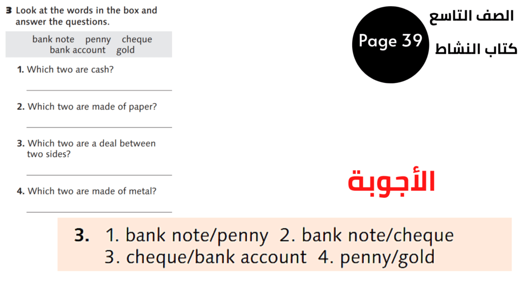 التاسع المنهاج الأردني الوحدة الخامسة