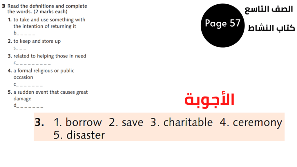 التاسع المنهاج الأردني الوحدة السادسة والمراجعة